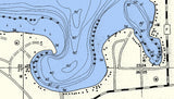 1971 Map of Fence Lake Vilas County Wisconsin