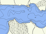 1962 Map of Squaw Lake Oneida and Vilas County Wisconsin
