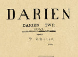 1907 Town Map of Darien Walworth County Wisconsin