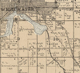 1907 Map of Whitewater Township Walworth County Wisconsin