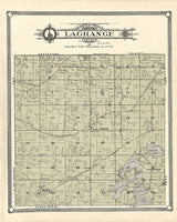 1907 Map of LaGrange Township Walworth County Wisconsin