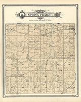 1907 Map of Spring Prairie Township Walworth County Wisconsin