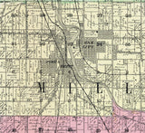 1903 Farm Line Map of Grant County Indiana