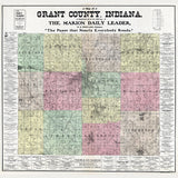 1903 Farm Line Map of Grant County Indiana