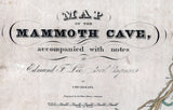 1835 Map of Mammoth Cave Kentucky