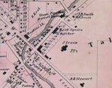 1856 Town Map of Middlebury Summit County Ohio