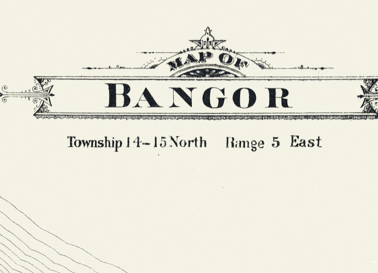1896 Map of Bangor Township Bay County Michigan Frankenlust