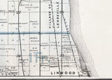 1896 Map of Fraser Township Bay County Michigan