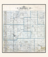 1896 Map of Gibson Township Bay County Michigan