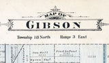 1896 Map of Gibson Township Bay County Michigan