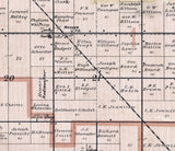 1896 Map of Merritt Township Bay County Michigan