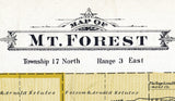 1896 Map of Mt Forest Township Bay County Michigan