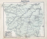 1886 Map of Battelle Township Monongalia County West Virginia