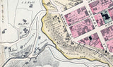 1886 Map of Fairmont Marion County West Virginia