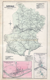 1886 Map of Lincoln Township Marion County West Virginia