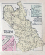 1886 Map of Winfield Township Marion County West Virginia