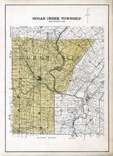 1896 Map of Sugar Creek Township Greene County Ohio