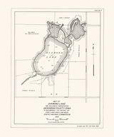 1916 Map of Diamond Lake Dickinson County Iowa