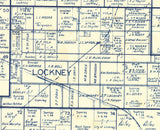 1962 Oil and Gas Well Farm Line Map of Floyd County Texas