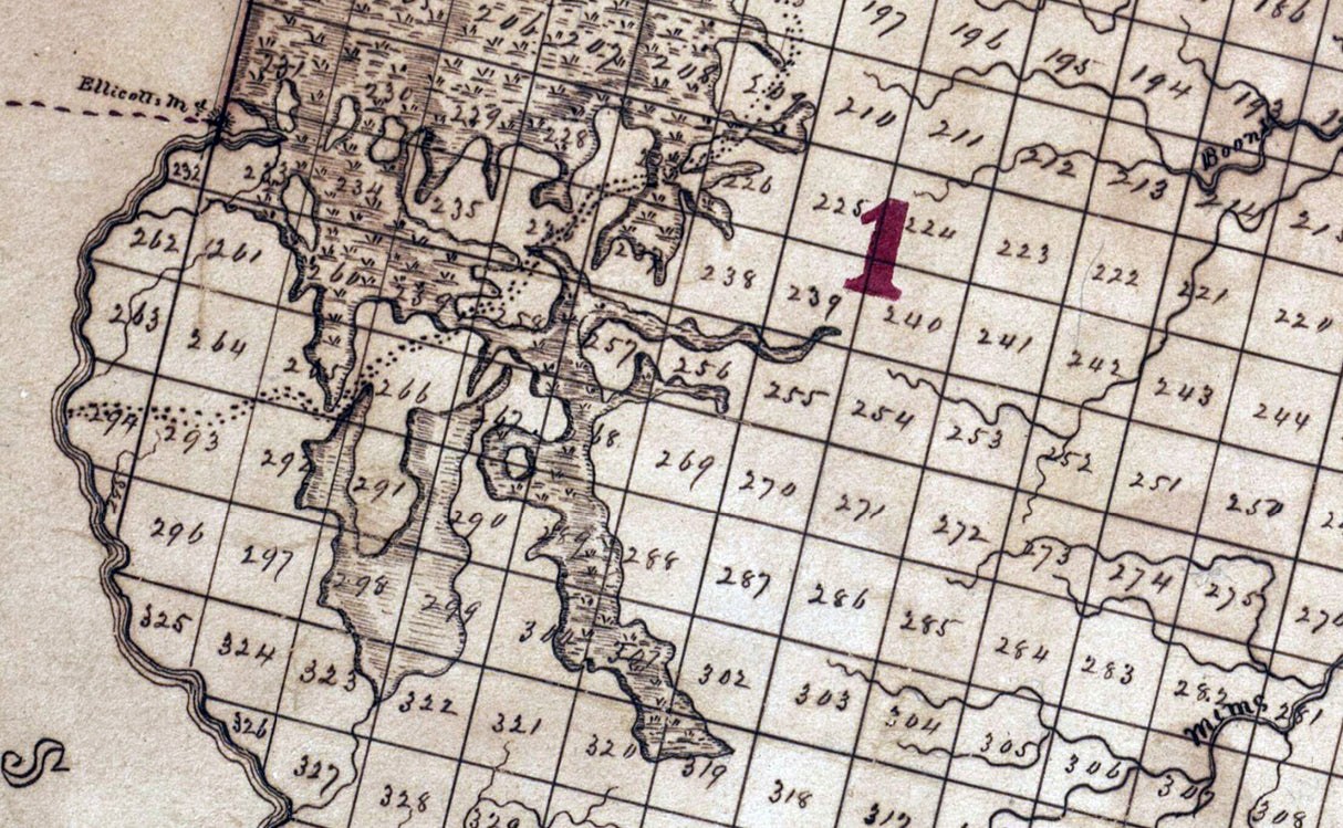 1867 Map of Charlton County Georgia