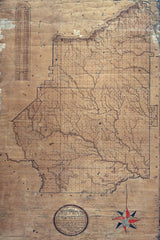 1867 Map of Coffee County Georgia