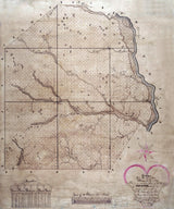 1867 Map of Houston County Georgia