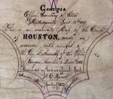 1867 Map of Houston County Georgia