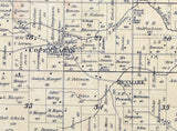 1889 Map of New Denmark Township Brown County Wisconsin