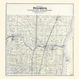 1889 Map of Suamico Township Brown County Wisconsin