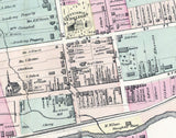 1876 Map of Canonsburg Washington County Pa