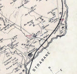 1876 Map of Chartiers Township Washington County Pa