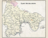 1876 Map of East Bethlehem Township Washington County Pa