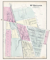 1876 Map of McDonald Washington County Pa