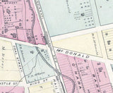 1876 Map of McDonald Washington County Pa