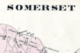 1876 Map of Somerset Township Washington County Pa