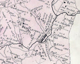 1876 Map of Somerset Township Washington County Pa