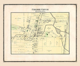 1881 Map of Cherry Creek Chautauqua County New York