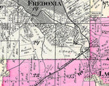 1881 Map of Pomfret Chautauqua County New York