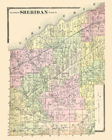 1881 Map of Sheridan Chautauqua County New York