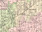 1881 Map of Sheridan Chautauqua County New York