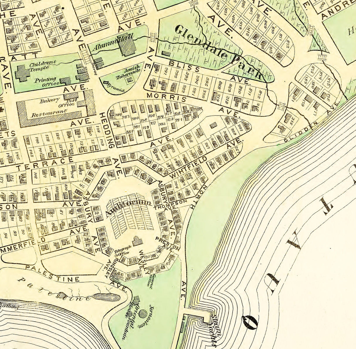 1881 Town Map of Chautauqua Chautauqua County New York