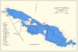 1951 Map of Algonquin Lake Barry County Michigan