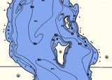 1963 Map of Bone Lake Polk County Wisconsin