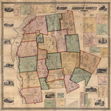 1857 Map of Addison County Vermont