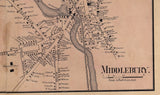 1857 Map of Addison County Vermont