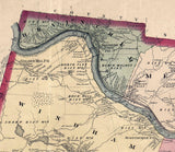 1869 Map of Wyoming County Pa from actual surveys
