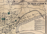 1869 Map of Wyoming County Pa from actual surveys