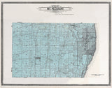 1908 Map of Mt Pleasant Township Racine County Wisconsin