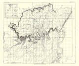 1912 Map of the San Juan Oil Field Utah and Town of Mexican Hat
