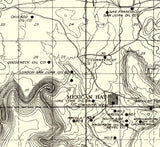 1912 Map of the San Juan Oil Field Utah and Town of Mexican Hat